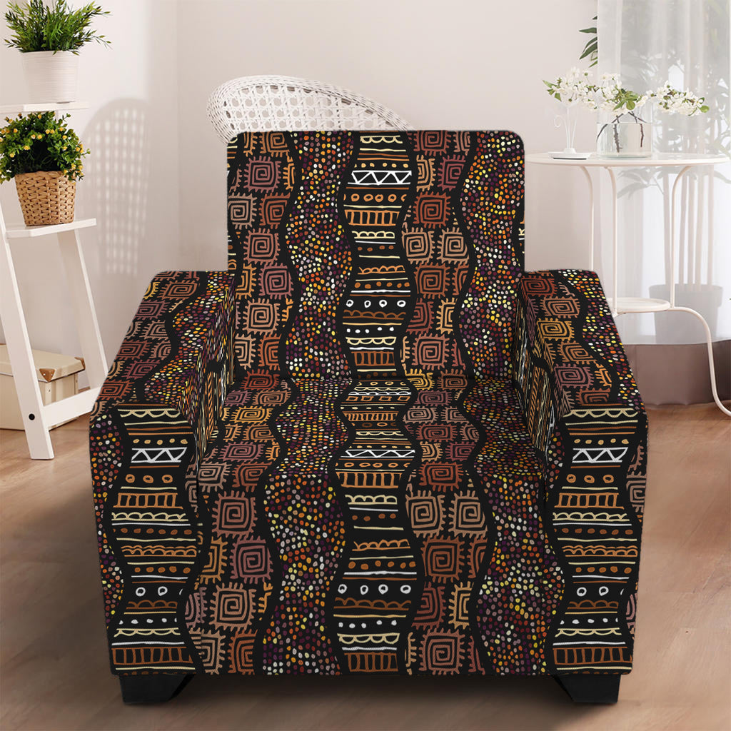 African Afro Inspired Pattern Print Armchair Slipcover