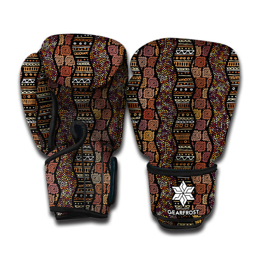 African Afro Inspired Pattern Print Boxing Gloves
