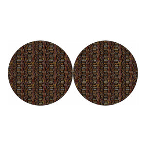 African Afro Inspired Pattern Print Car Coasters