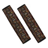 African Afro Inspired Pattern Print Car Seat Belt Covers