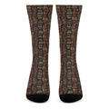 African Afro Inspired Pattern Print Crew Socks