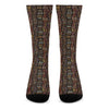 African Afro Inspired Pattern Print Crew Socks