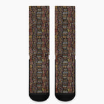 African Afro Inspired Pattern Print Crew Socks