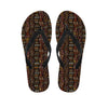 African Afro Inspired Pattern Print Flip Flops