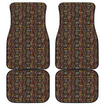 African Afro Inspired Pattern Print Front and Back Car Floor Mats