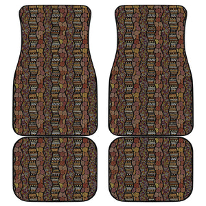 African Afro Inspired Pattern Print Front and Back Car Floor Mats