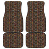 African Afro Inspired Pattern Print Front and Back Car Floor Mats