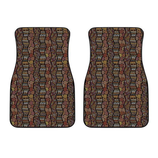 African Afro Inspired Pattern Print Front Car Floor Mats
