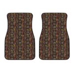 African Afro Inspired Pattern Print Front Car Floor Mats