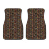 African Afro Inspired Pattern Print Front Car Floor Mats