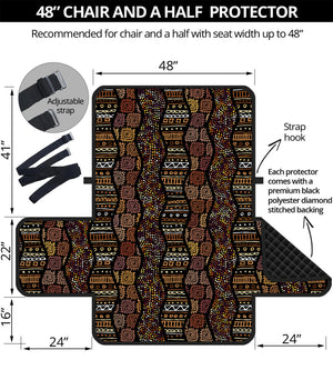 African Afro Inspired Pattern Print Half Sofa Protector