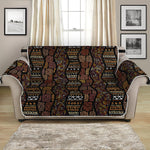 African Afro Inspired Pattern Print Loveseat Protector