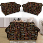 African Afro Inspired Pattern Print Loveseat Slipcover