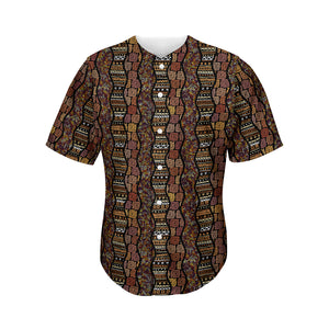 African Afro Inspired Pattern Print Men's Baseball Jersey