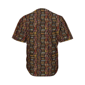 African Afro Inspired Pattern Print Men's Baseball Jersey