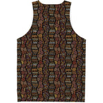 African Afro Inspired Pattern Print Men's Tank Top