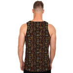 African Afro Inspired Pattern Print Men's Tank Top