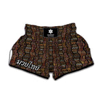 African Afro Inspired Pattern Print Muay Thai Boxing Shorts