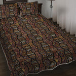 African Afro Inspired Pattern Print Quilt Bed Set