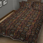 African Afro Inspired Pattern Print Quilt Bed Set