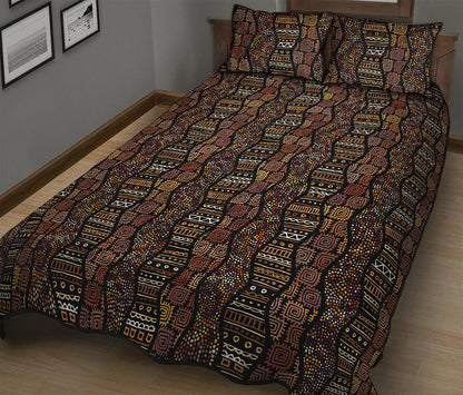 African Afro Inspired Pattern Print Quilt Bed Set