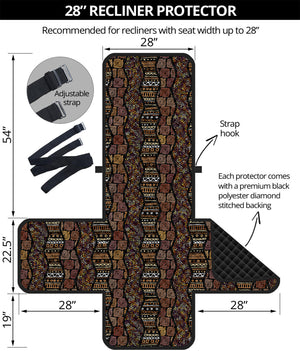 African Afro Inspired Pattern Print Recliner Protector