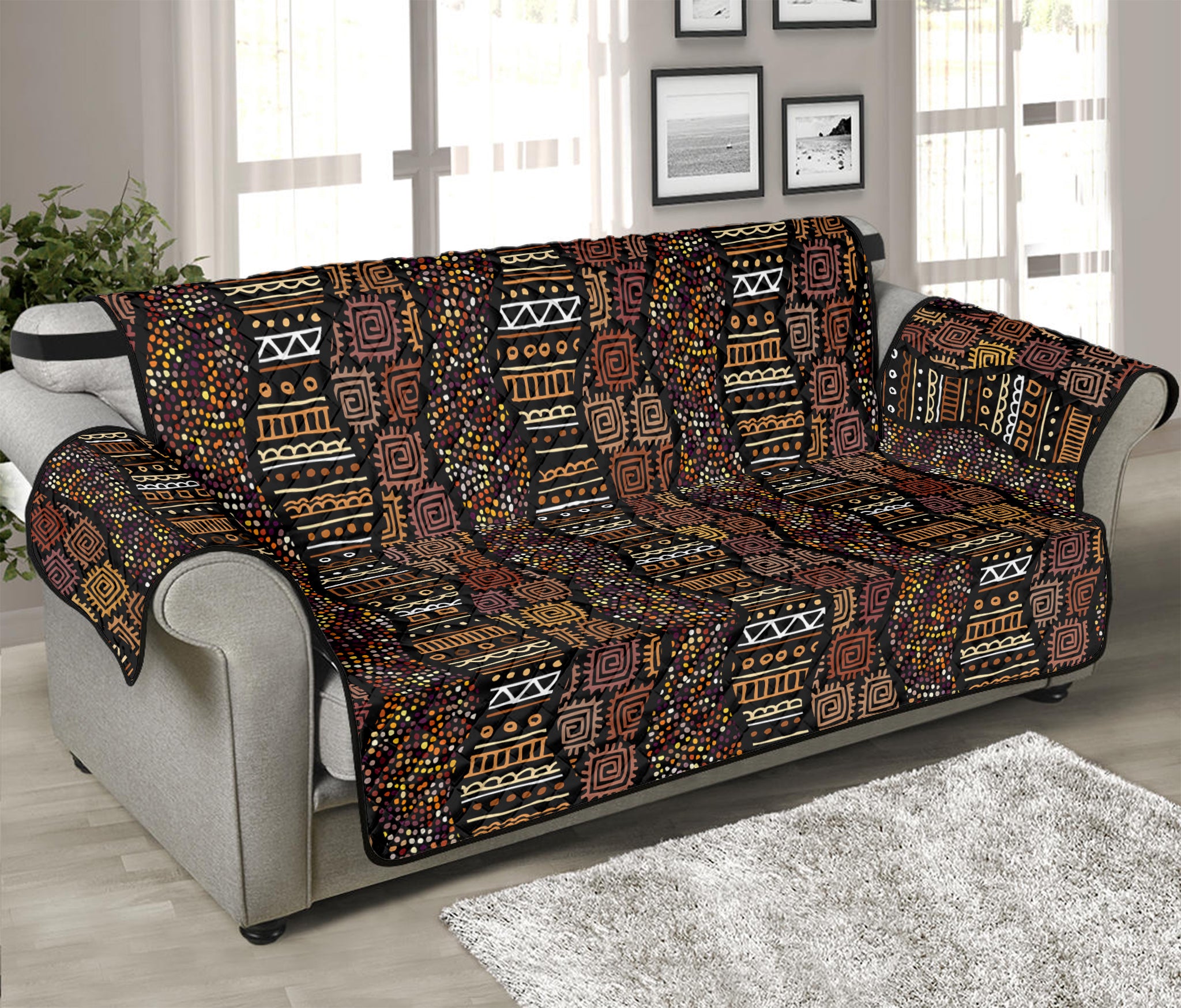 African Afro Inspired Pattern Print Sofa Protector