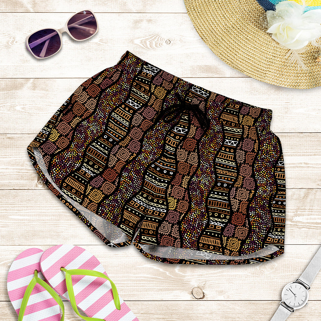 African Afro Inspired Pattern Print Women's Shorts