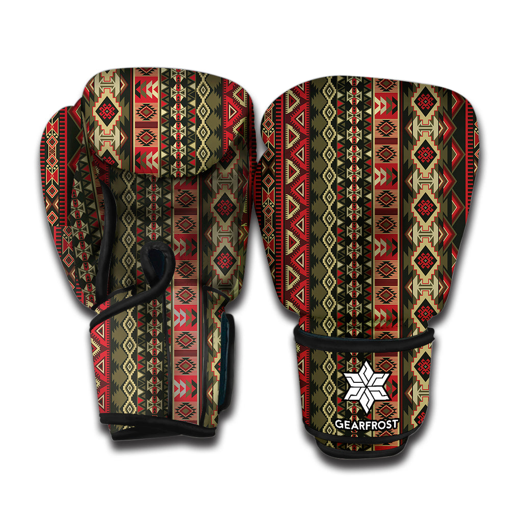 African Ethnic Pattern Print Boxing Gloves