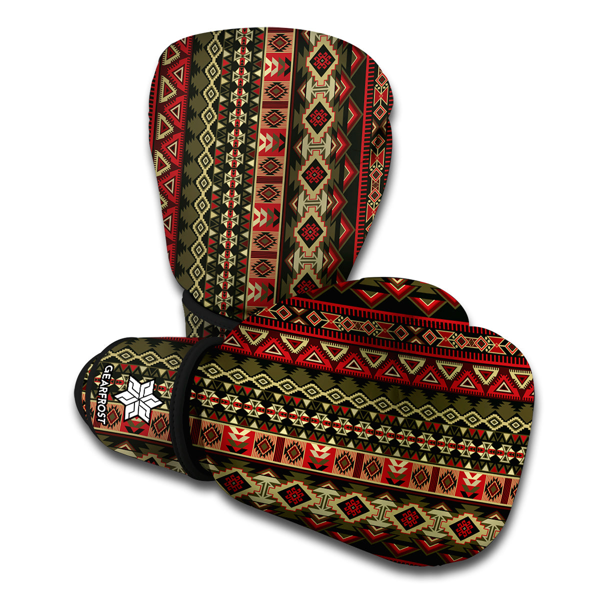 African Ethnic Pattern Print Boxing Gloves