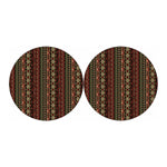 African Ethnic Pattern Print Car Coasters