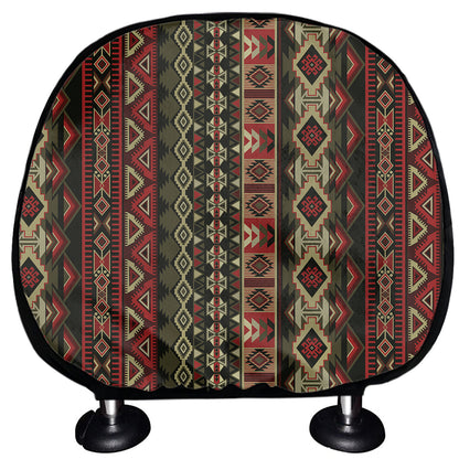 African Ethnic Pattern Print Car Headrest Covers