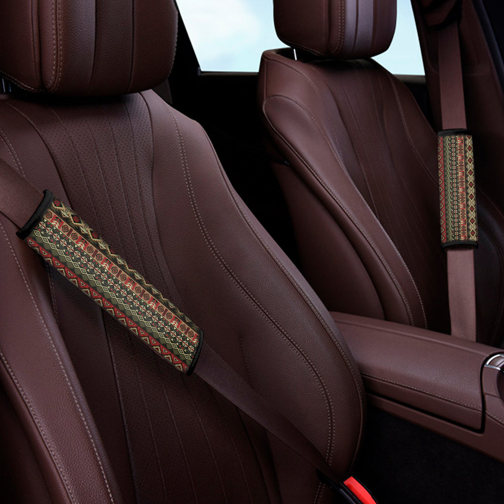 African Ethnic Pattern Print Car Seat Belt Covers