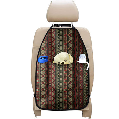 African Ethnic Pattern Print Car Seat Organizers
