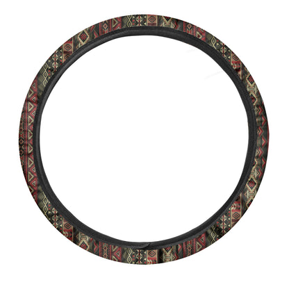 African Ethnic Pattern Print Car Steering Wheel Cover