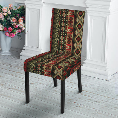 African Ethnic Pattern Print Dining Chair Slipcover