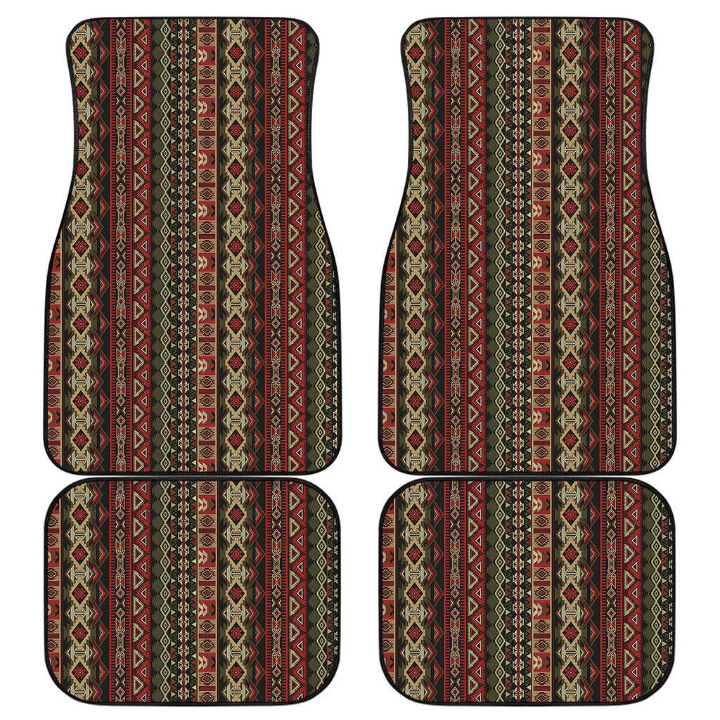 African Ethnic Pattern Print Front and Back Car Floor Mats