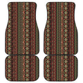 African Ethnic Pattern Print Front and Back Car Floor Mats
