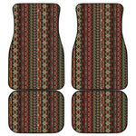 African Ethnic Pattern Print Front and Back Car Floor Mats