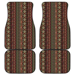 African Ethnic Pattern Print Front and Back Car Floor Mats