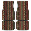 African Ethnic Pattern Print Front and Back Car Floor Mats