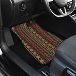 African Ethnic Pattern Print Front and Back Car Floor Mats