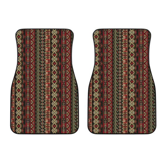 African Ethnic Pattern Print Front Car Floor Mats