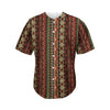 African Ethnic Pattern Print Men's Baseball Jersey