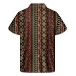 African Ethnic Pattern Print Men's Short Sleeve Shirt