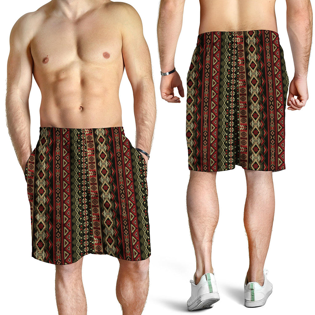 African Ethnic Pattern Print Men's Shorts