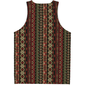 African Ethnic Pattern Print Men's Tank Top