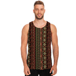 African Ethnic Pattern Print Men's Tank Top