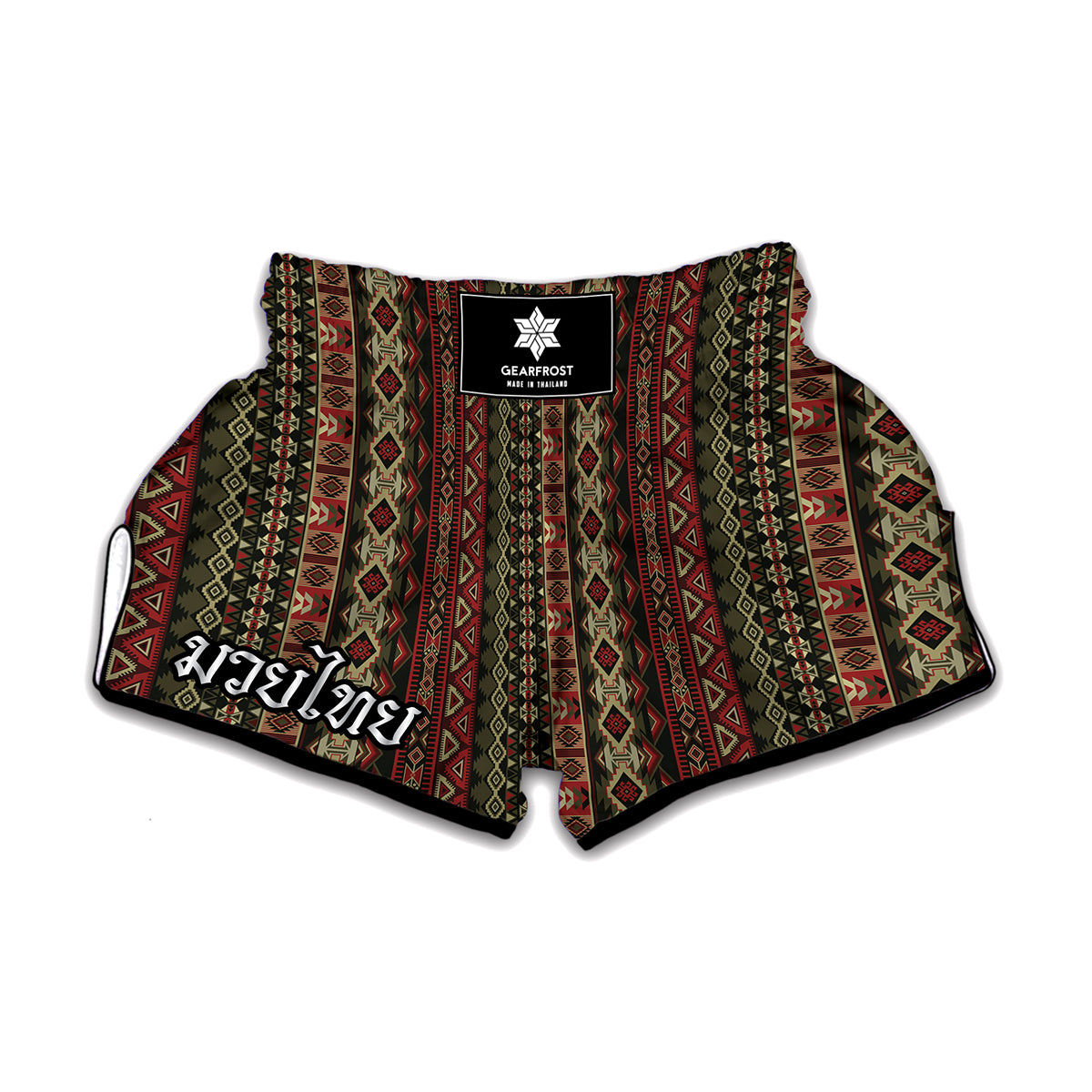 African Ethnic Pattern Print Muay Thai Boxing Shorts