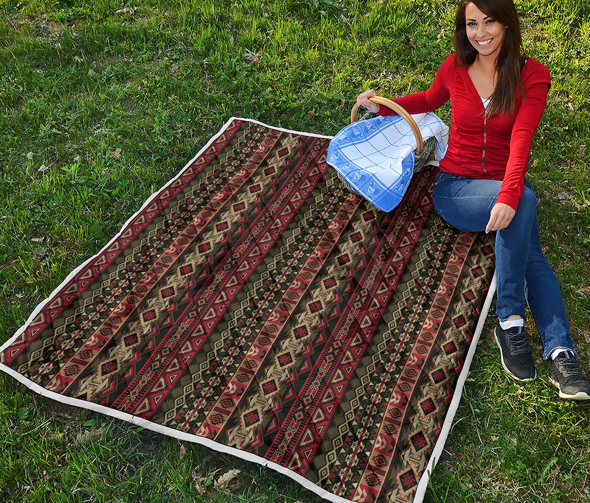 African Ethnic Pattern Print Quilt